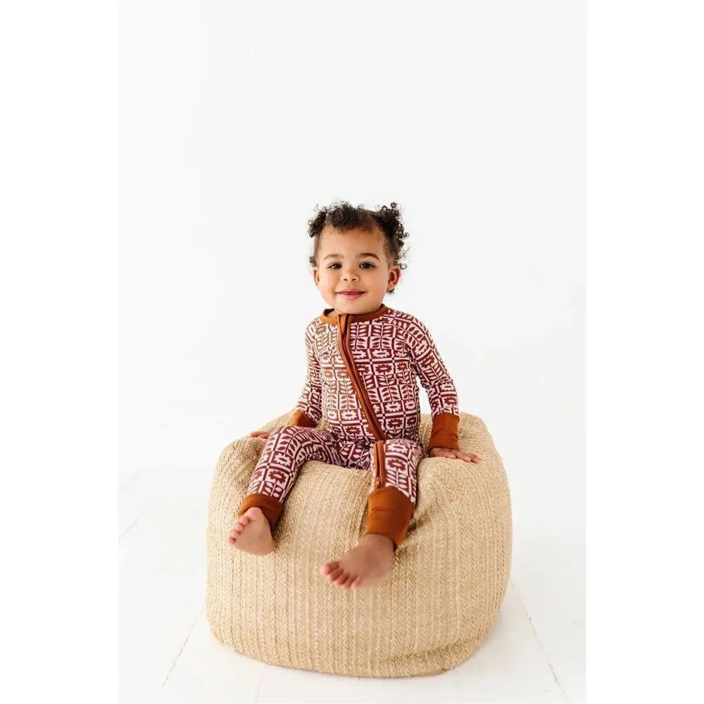 NWT Wild Woven Spiced Blooms Zip Romper- Modal like Bamboo